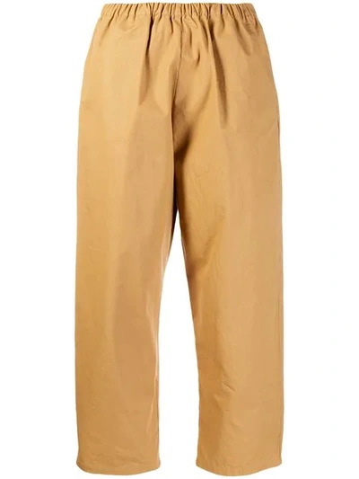 Apuntob Cropped Trousers In Neutrals