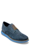 Cole Haan 'original Grand' Wingtip In Navy Ink Nubuck/ Hawthorne