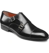 Santoni Inca Double Monk Strap Shoe In Black