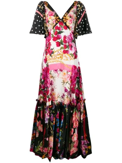 Dolce & Gabbana Floral Maxi Dress In Pink