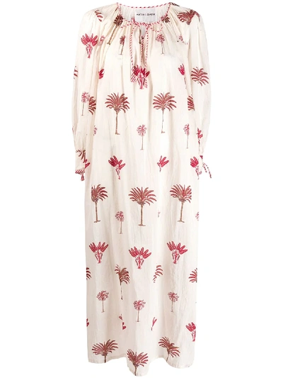 Antik Batik Palm Printed Dress - 白色 In White