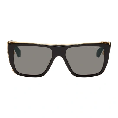 Dita Black And Gold Souliner-one Sunglasses In Blackylwgld