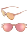 Smith Eastbank 52mm Chromapop(tm) Polarized Round Sunglasses - Pink/ Coffee