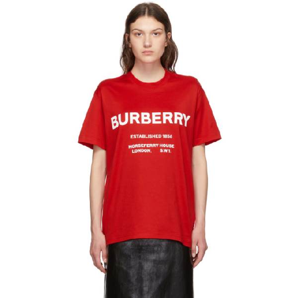 burberry red tshirt