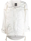 Lorena Antoniazzi Hooded Rain Jacket In White