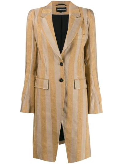 Ann Demeulemeester Single Breasted Coat - Neutrals