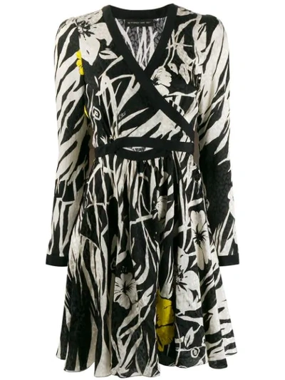 Etro Tropical Cut-out Dress In Black