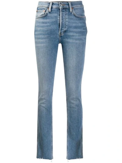 Re/done Skinny Faded Jeans - Blue