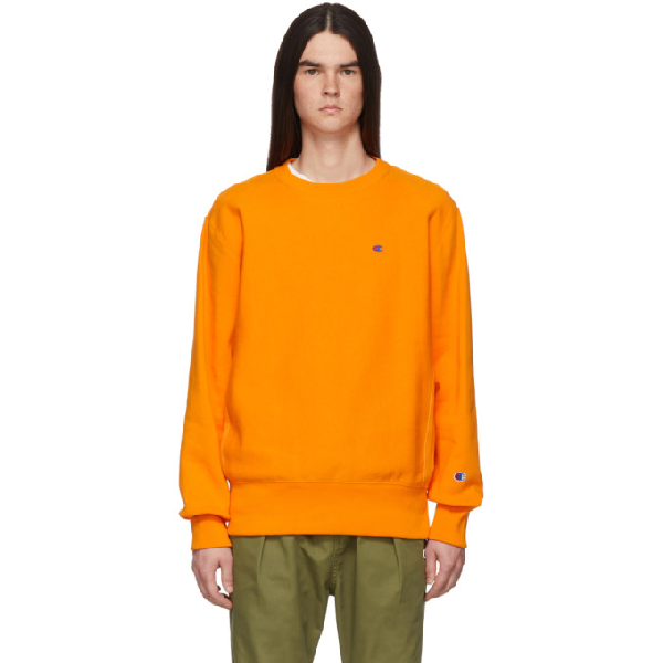 champion reverse weave orange