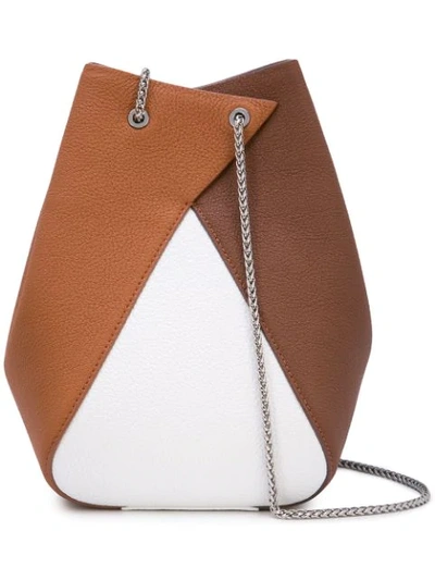 The Volon Mani Bucket Bag In Brown