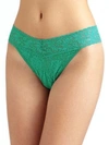 Hanky Panky Signature Lace Original Rise Thong In Malachite