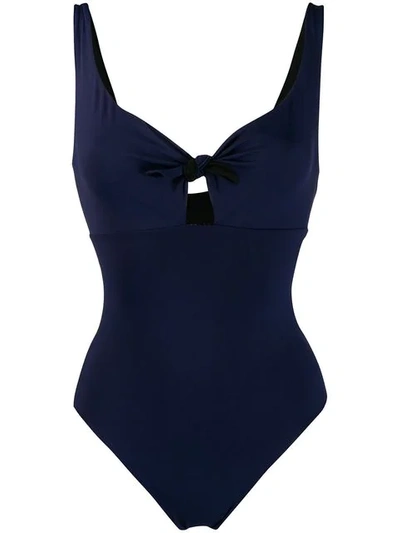 Fisico Knot Detail Swimsuit - Blue