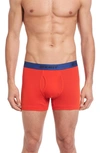 2(x)ist 3-pack Cotton Boxer Briefs In Monaco/ Scarlet/ Blue Jewel