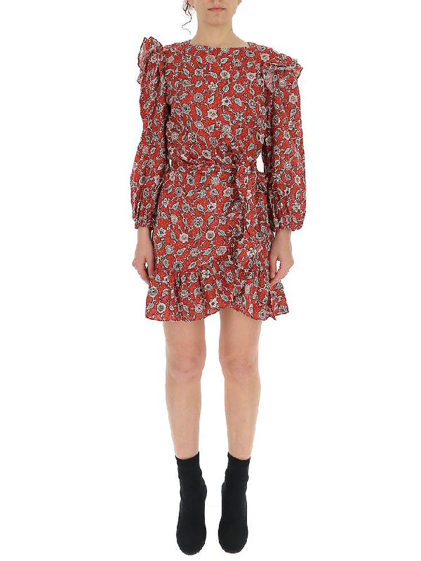 isabel marant wrap dress