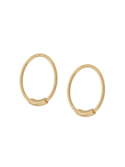 Maria Black Basic S Hoop Earrings In Gold