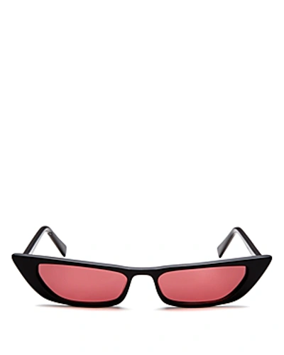 Kendall + Kylie Kendall And Kylie Women's Vivian Extreme Cat Eye Sunglasses, 50mm In Black/sherry