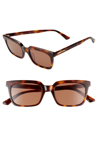 Mcq By Alexander Mcqueen Mcq Alexander Mcqueen Women's Square Sunglasses, 52mm In Medium Havana/ Brown