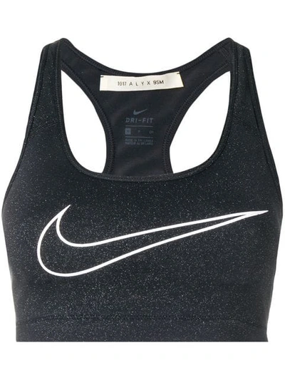 Alyx X Nike Classic Glitter Sport Bra In Black