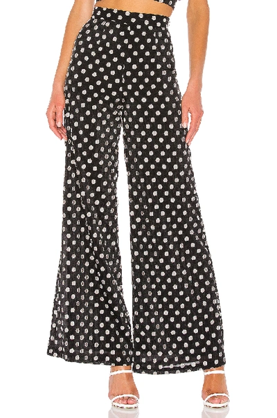 Michael Costello X Revolve Bonnie Pant In Black Dot