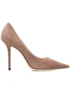 Jimmy Choo Pointed Toe Pumps In Neutrals