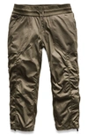 The North Face Aphrodite 2.0 Capri Pants In New Taupe Green Heather