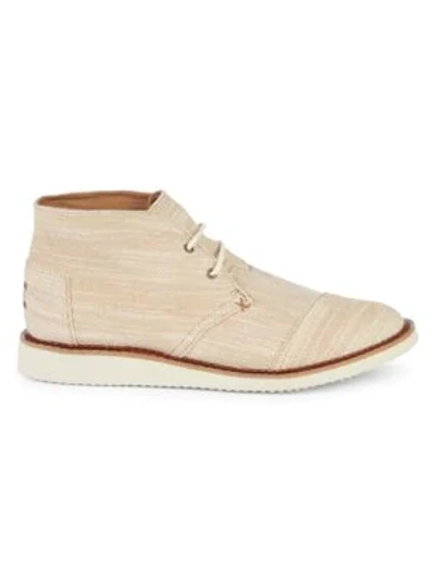 Toms Canvas Chukka Boots In Natural