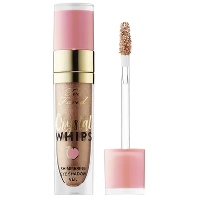 Too Faced Crystal Whips Shimmering Liquid Eye Shadow - Peaches And Cream Collection Pop The Bubbly! 0.165 oz/ 