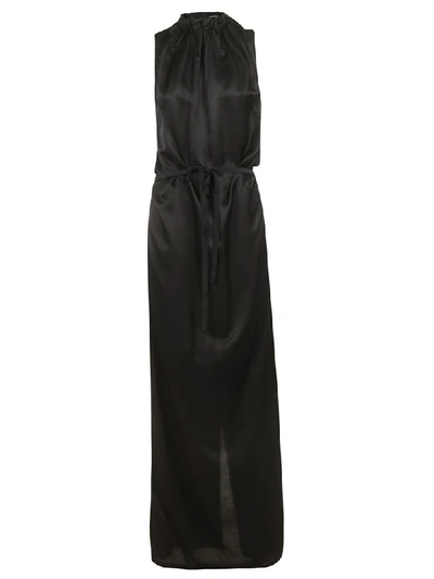 Ann Demeulemeester Long Sleeveless Dress In Black
