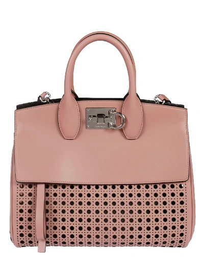 Ferragamo Perforated Tote