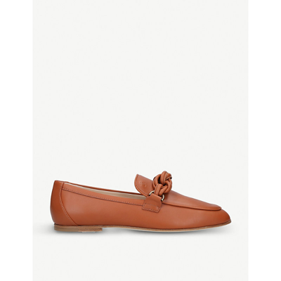Tod's Knot-detail Leather Loafers In Other