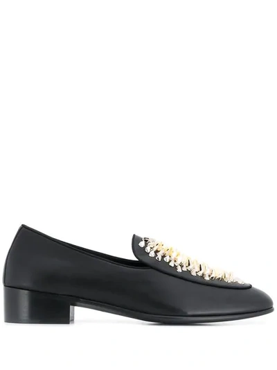 Giuseppe Zanotti Richard Studded Loafers In Black