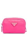 Prada Logo Make Up Bag In Pink