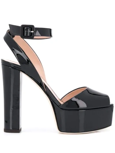 Giuseppe Zanotti Betty Patent-leather Platform Sandals In Black