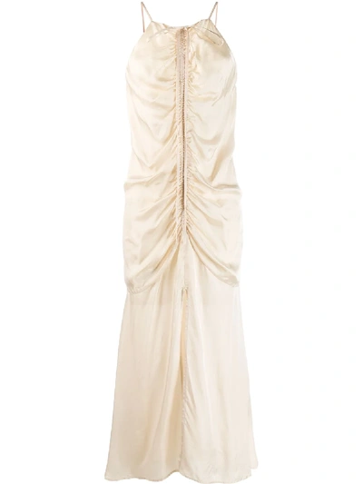Alice Mccall Gathered Maxi Dress In Neutrals