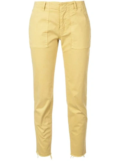 Nili Lotan Cropped Skinny Trousers - Yellow