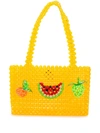 Susan Alexandra Healthy Beaded Tote Bag - Yellow