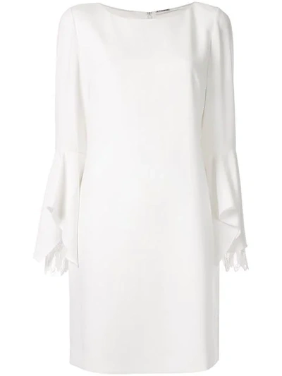 Elie Tahari Dori Long-sleeved Dress In White