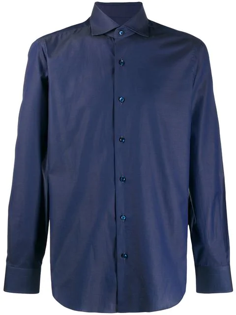 Barba Klassisches Hemd - Blau In Blue | ModeSens