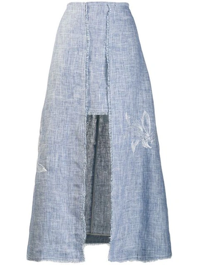 Lorena Antoniazzi A-line Midi Skirt In Blue