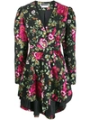Rotate Birger Christensen Floral Embroidered Wrap Dress In 6047 Floral Season