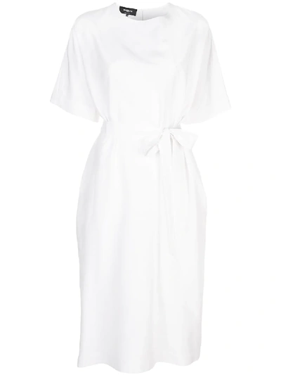 Rochas Belted Midi Dress - 白色 In White