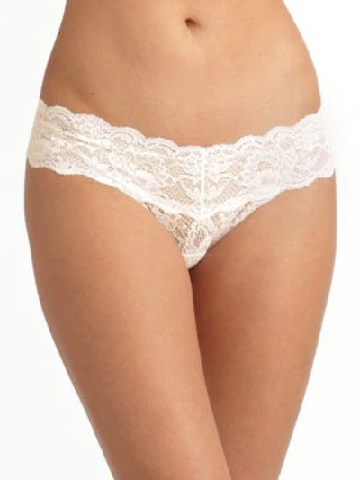 Cosabella Never Say Never Cutie Low-rise Thong In Ivory