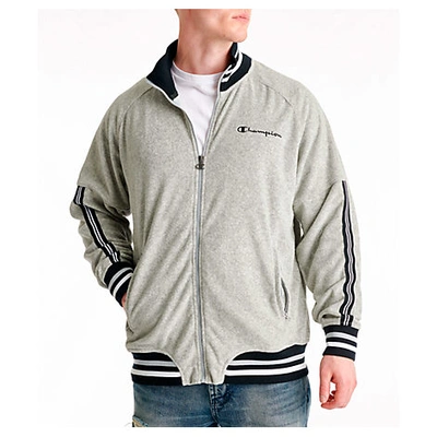 Champion Men's Terry Warm-up Jacket In Grey