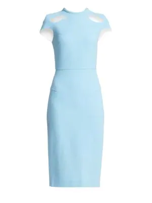 baby blue sheath dress