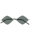 Saint Laurent Diamond Shape Glasses In Silber