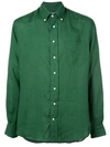Gitman Vintage Button Down Shirt In 38 Forest Green