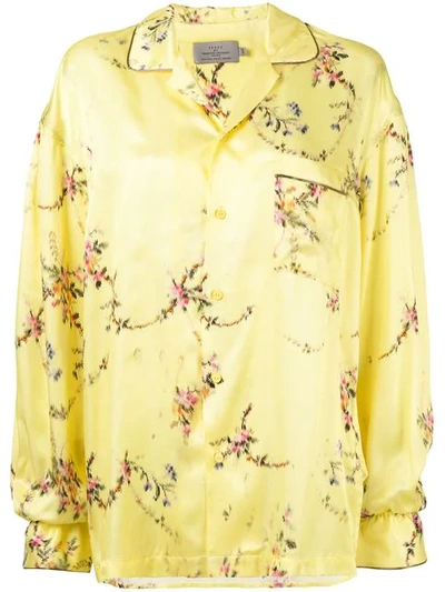 Preen By Thornton Bregazzi Floral Print Shirt In Yellow