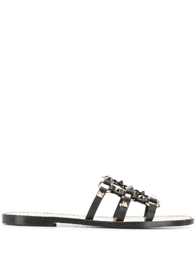 Valentino Garavani Valentino  'rockstud' Sandalen - Schwarz In Black