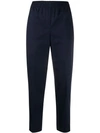 Theory Schmale Cropped-hose In Blue