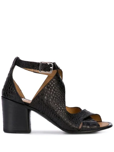 Alberto Fasciani Textured Sandals - Black